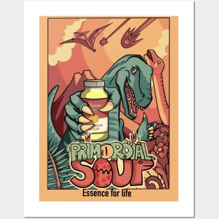 primordial soup dino Posters and Art